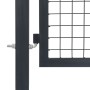 Puerta de valla de jardín con postes acero antracita 350x120 cm de , Puertas de jardín - Ref: Foro24-144400, Precio: 429,78 €...