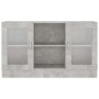 Vitrina de madera de ingeniería gris 120x30,5x70 cm de vidaXL, Aparadores - Ref: Foro24-802790, Precio: 86,07 €, Descuento: %