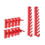 Kit de cajas de almacenaje 34 pzas paneles de pared rojo negro de , Armarios para herramientas - Ref: Foro24-150811, Precio: ...