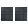 Kit de cajas de almacenaje 34 pzas paneles de pared rojo negro de , Armarios para herramientas - Ref: Foro24-150811, Precio: ...