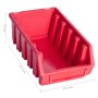 Kit de cajas de almacenaje 34 pzas paneles de pared rojo negro de , Armarios para herramientas - Ref: Foro24-150811, Precio: ...