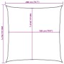 Toldo de vela HDPE gris taupe 160 g/m² 2x2 m de , Sombrillas - Ref: Foro24-311382, Precio: 20,69 €, Descuento: %