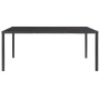 Mesa de comedor de jardín acero y vidrio negra 170x170x74,5 cm de , Mesas de jardín - Ref: Foro24-313097, Precio: 265,05 €, D...