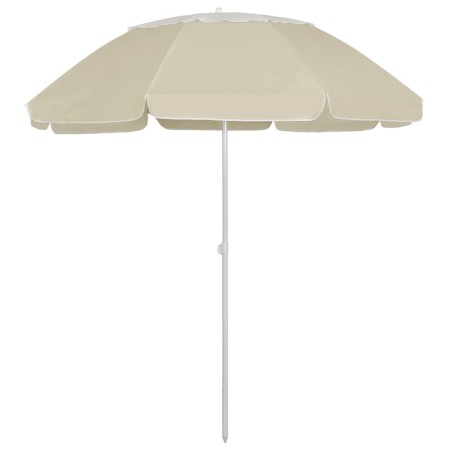 Sombrilla de playa amarillo arena 300 cm de , Sombrillas - Ref: Foro24-314715, Precio: 40,37 €, Descuento: %