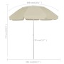 Sombrilla de playa amarillo arena 300 cm de , Sombrillas - Ref: Foro24-314715, Precio: 40,37 €, Descuento: %