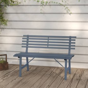 Banco de jardín acero gris 110 cm de , Bancos de jardín - Ref: Foro24-317136, Precio: 86,18 €, Descuento: %