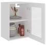 Armario colgante vidrio madera ingeniería blanco 40x31x60 cm de vidaXL, Armarios de cocina - Ref: Foro24-802505, Precio: 45,4...