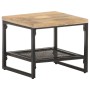 Mesa auxiliar de madera maciza de mango 40x40x35 cm de , Mesas auxiliares - Ref: Foro24-320241, Precio: 62,62 €, Descuento: %