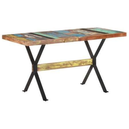 Mesa de comedor de madera maciza reciclada 140x70x76 cm de , Mesas de cocina y de comedor - Ref: Foro24-321607, Precio: 244,3...