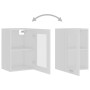Armario colgante vidrio madera ingeniería blanco 40x31x60 cm de vidaXL, Armarios de cocina - Ref: Foro24-802505, Precio: 45,4...