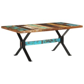 Mesa de comedor de madera maciza reciclada 180x90x76 cm de , Mesas de cocina y de comedor - Ref: Foro24-321611, Precio: 368,3...