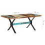 Mesa de comedor de madera maciza reciclada 180x90x76 cm de , Mesas de cocina y de comedor - Ref: Foro24-321611, Precio: 368,3...
