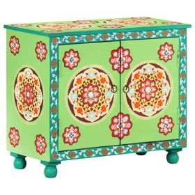 Aparador madera de mango pintado a mano multicolor 70x35x60 cm de , Aparadores - Ref: Foro24-321664, Precio: 185,57 €, Descue...
