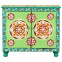 Aparador madera de mango pintado a mano multicolor 70x35x60 cm de , Aparadores - Ref: Foro24-321664, Precio: 185,57 €, Descue...