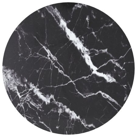 Tablero de mesa diseño mármol vidrio templado negro Ø70x0,8 cm de , Tableros para mesas - Ref: Foro24-322265, Precio: 52,66 €...