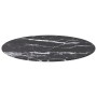 Tablero de mesa diseño mármol vidrio templado negro Ø70x0,8 cm de , Tableros para mesas - Ref: Foro24-322265, Precio: 52,66 €...