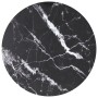 Tablero de mesa diseño mármol vidrio templado negro Ø90x1 cm de , Tableros para mesas - Ref: Foro24-322267, Precio: 76,94 €, ...