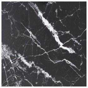 Tablero mesa diseño mármol vidrio templado negro 80x80 cm 6 mm de , Tableros para mesas - Ref: Foro24-322273, Precio: 63,96 €...