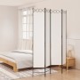 Biombo divisor de 4 paneles de tela blanco 160x220 cm de , Divisores de ambientes - Ref: Foro24-350166, Precio: 46,91 €, Desc...