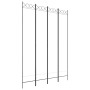 Biombo divisor de 4 paneles de tela blanco 160x220 cm de , Divisores de ambientes - Ref: Foro24-350166, Precio: 46,91 €, Desc...