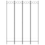 Biombo divisor de 4 paneles de tela blanco 160x220 cm de , Divisores de ambientes - Ref: Foro24-350166, Precio: 46,91 €, Desc...