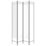 Biombo divisor de 4 paneles de tela blanco 160x220 cm de , Divisores de ambientes - Ref: Foro24-350166, Precio: 46,91 €, Desc...