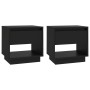 Mesitas de noche 2 uds madera contrachapada negro 45x34x44 cm de , Mesitas de noche - Ref: Foro24-809515, Precio: 77,79 €, De...