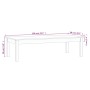 Mesa de centro de madera maciza de pino 110x50x30 cm de , Mesas de centro - Ref: Foro24-814234, Precio: 62,86 €, Descuento: %