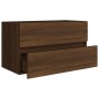 Mueble de lavabo madera de ingeniería roble marrón 80x38,5x45cm de , Muebles de baño - Ref: Foro24-815653, Precio: 65,30 €, D...