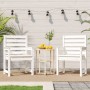 Sillas jardín 2 uds madera maciza pino blanco 60x48x91 cm de , Sillas de jardín - Ref: Foro24-824054, Precio: 157,37 €, Descu...