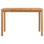 Mesa de comedor para jardín madera maciza de teca 120x70x77 cm de , Mesas de jardín - Ref: Foro24-49360, Precio: 309,08 €, De...