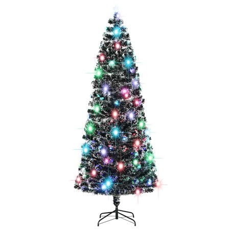 Árbol de Navidad con luces y soporte fibra óptica 240 cm de , Arboles de navidad - Ref: Foro24-284299, Precio: 157,20 €, Desc...