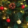 Árbol de Navidad preiluminado con luces y bolas verde 210 cm de , Arboles de navidad - Ref: Foro24-321501, Precio: 94,54 €, D...