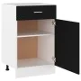 Armario inferior cajón cocina madera ingeniería negro de vidaXL, Armarios de cocina - Ref: Foro24-801221, Precio: 81,31 €, De...