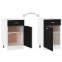 Armario inferior cajón cocina madera ingeniería negro de vidaXL, Armarios de cocina - Ref: Foro24-801221, Precio: 81,31 €, De...