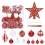 Juego de adornos de navidad de 64 piezas rojo y blanco de , Adornos festivos - Ref: Foro24-330089, Precio: 26,52 €, Descuento: %