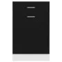 Armario inferior cajón cocina madera ingeniería negro de vidaXL, Armarios de cocina - Ref: Foro24-801221, Precio: 81,31 €, De...