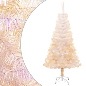 Árbol Navidad artificial puntas iridiscentes PVC blanco 120 cm de , Arboles de navidad - Ref: Foro24-344633, Precio: 21,08 €,...