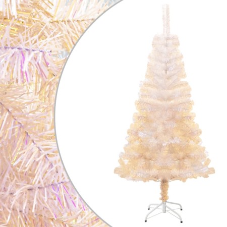 Árbol Navidad artificial puntas iridiscentes PVC blanco 120 cm de , Arboles de navidad - Ref: Foro24-344633, Precio: 21,08 €,...