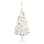 Árbol de Navidad preiluminado con luces y bolas blanco 180 cm de , Arboles de navidad - Ref: Foro24-3077548, Precio: 140,46 €...