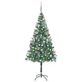 Árbol de Navidad helado con luces, bolas y piñas 180 cm de , Arboles de navidad - Ref: Foro24-3077700, Precio: 75,00 €, Descu...