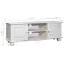 Mueble para TV de madera maciza de pino 115x29x40 cm de , Muebles TV - Ref: Foro24-325527, Precio: 87,92 €, Descuento: %