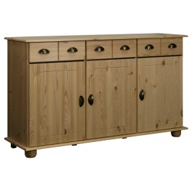 Aparador de madera maciza de pino 134x39x79,5 cm de , Aparadores - Ref: Foro24-325538, Precio: 214,00 €, Descuento: %