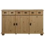 Aparador de madera maciza de pino 134x39x79,5 cm de , Aparadores - Ref: Foro24-325538, Precio: 214,00 €, Descuento: %