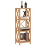 Estantería de 4 niveles madera maciza de roble 40x30x112 cm de , Librerías y estanterías - Ref: Foro24-353815, Precio: 104,91...