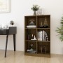 Estantería de madera maciza de pino marrón 70x33x110 cm de , Librerías y estanterías - Ref: Foro24-809957, Precio: 66,94 €, D...