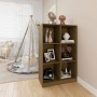 Estantería de madera maciza de pino marrón 70x33x110 cm de , Librerías y estanterías - Ref: Foro24-809957, Precio: 66,94 €, D...