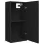 Armario de baño de pared negro 32x20x67 cm de , Tocadores de baño - Ref: Foro24-811296, Precio: 48,24 €, Descuento: %