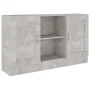 Betongraues Sperrholz-Sideboard 120x30,5x70 cm von vidaXL, Sideboards - Ref: Foro24-802781, Preis: 89,85 €, Rabatt: %