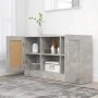 Concrete gray plywood sideboard 120x30.5x70 cm by vidaXL, Sideboards - Ref: Foro24-802781, Price: 89,85 €, Discount: %